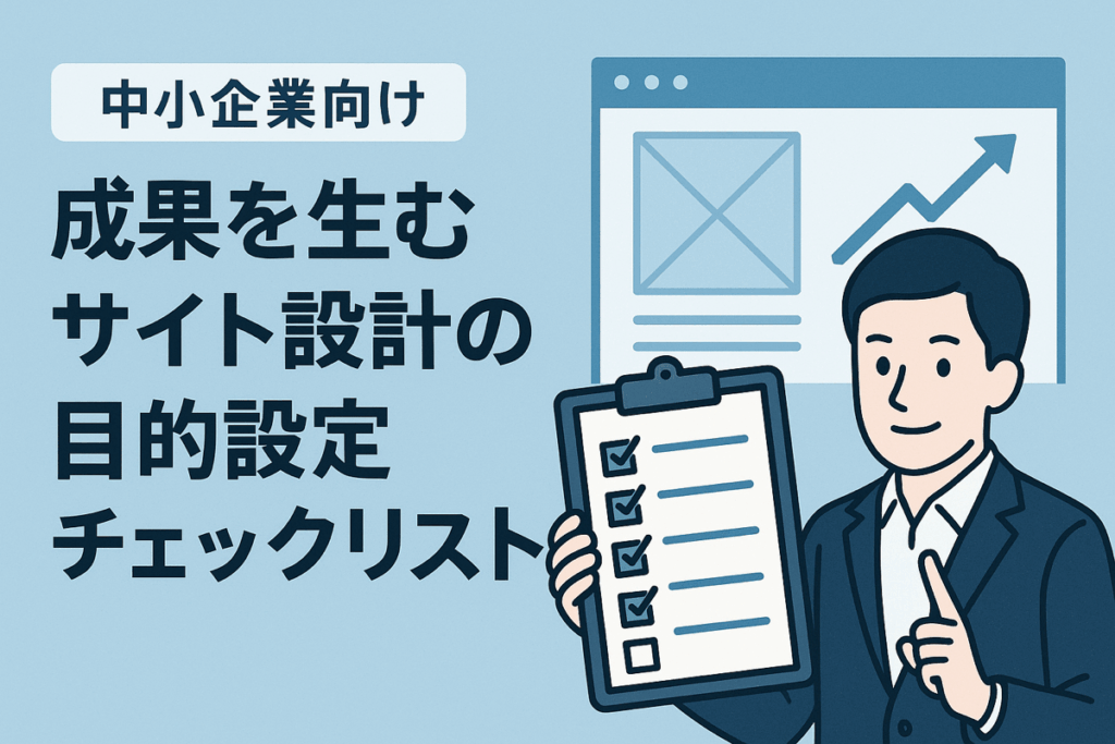 中小企業向け 成果を生むサイト設計のための目的設定チェックリスト