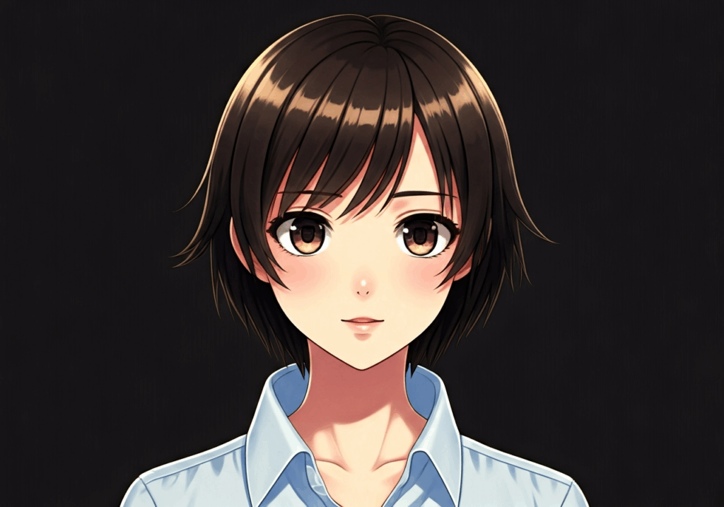 アニメっぽい肖像画