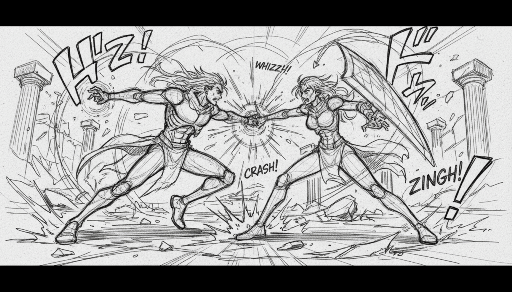 手描きラフをイラストに