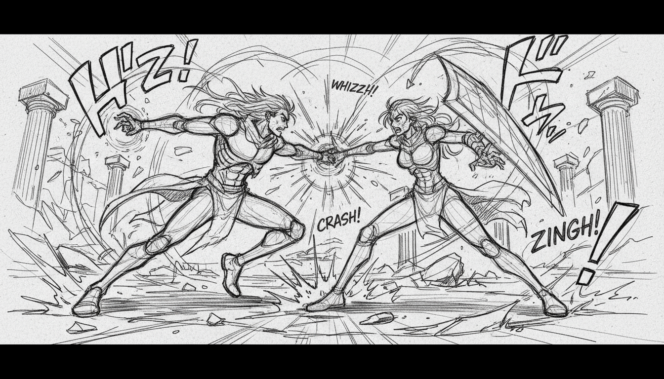 手描きラフをイラストに