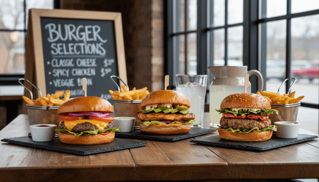 ハンバーガーメニュー