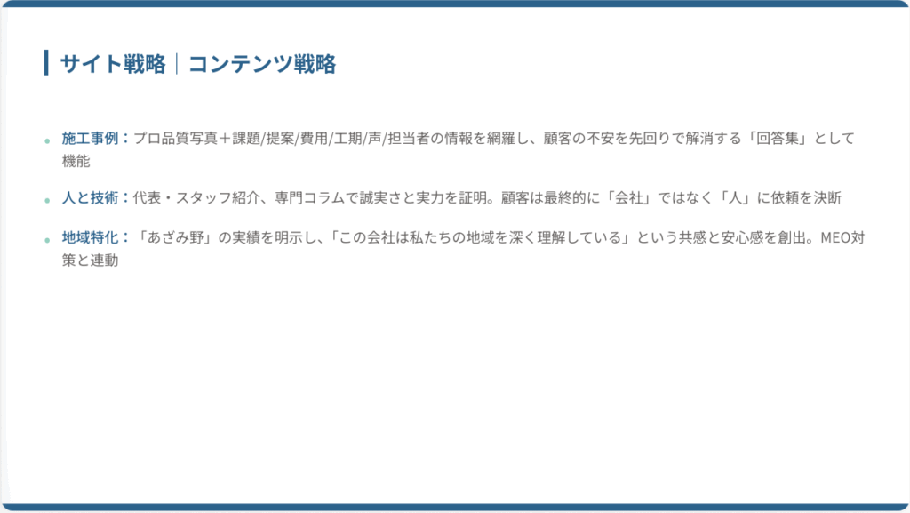サイト戦略・コンテンツ戦略