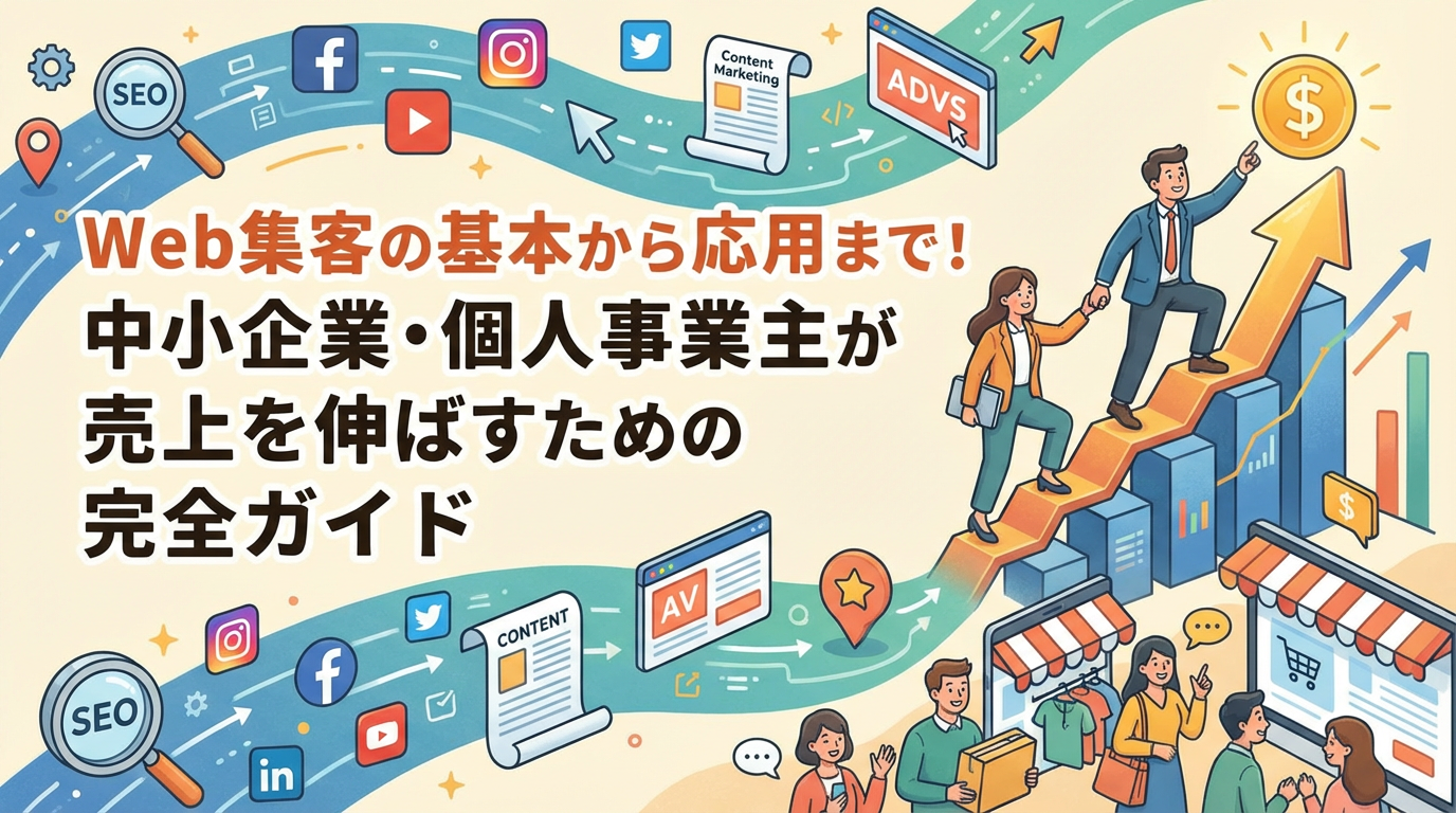 Web集客の基本から応用まで！中小企業・個人事業主が売上を伸ばすための完全ガイド