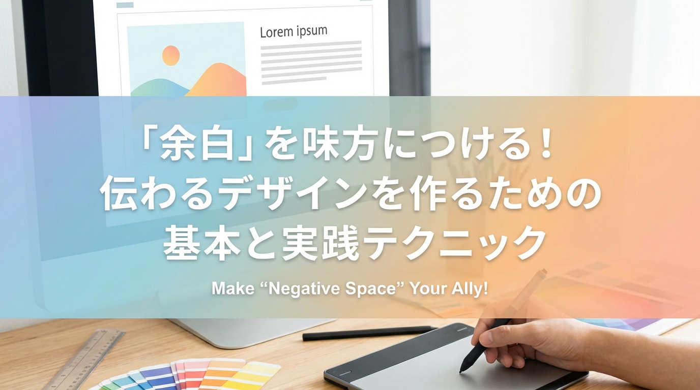 「余白」を味方につける！伝わるデザインを作るための基本と実践テクニック