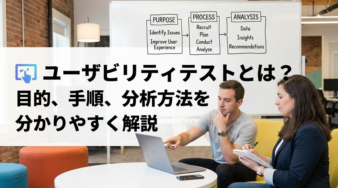 ユーザビリティテストとは？目的、手順、分析方法を分かりやすく解説