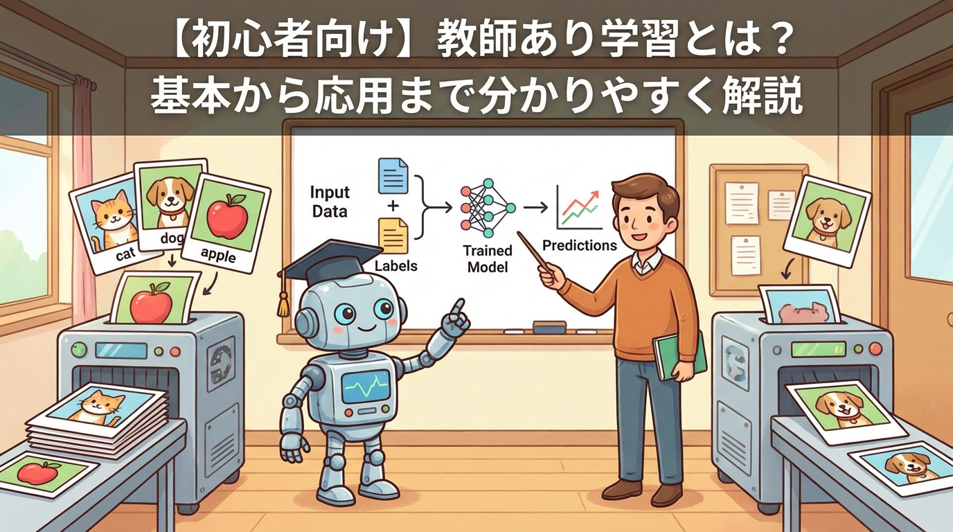 【初心者向け】教師あり学習とは？基本から応用まで分かりやすく解説