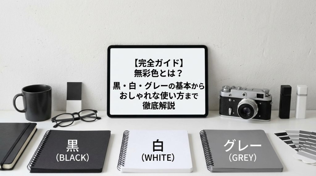 【完全ガイド】無彩色とは？黒・白・グレーの基本からおしゃれな使い方まで徹底解説