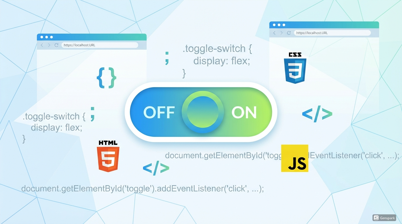 【初心者必見】CSS＆JavaScriptで簡単実装！使いやすいトグルボタンのデザインと作り方
