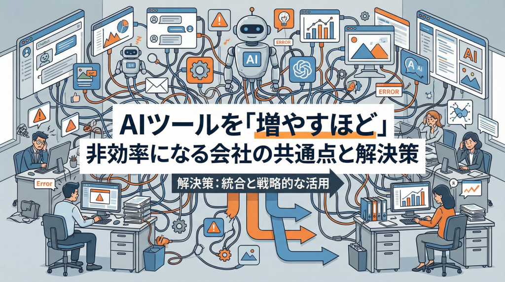 AIツールを「増やすほど」非効率になる会社の共通点と解決策