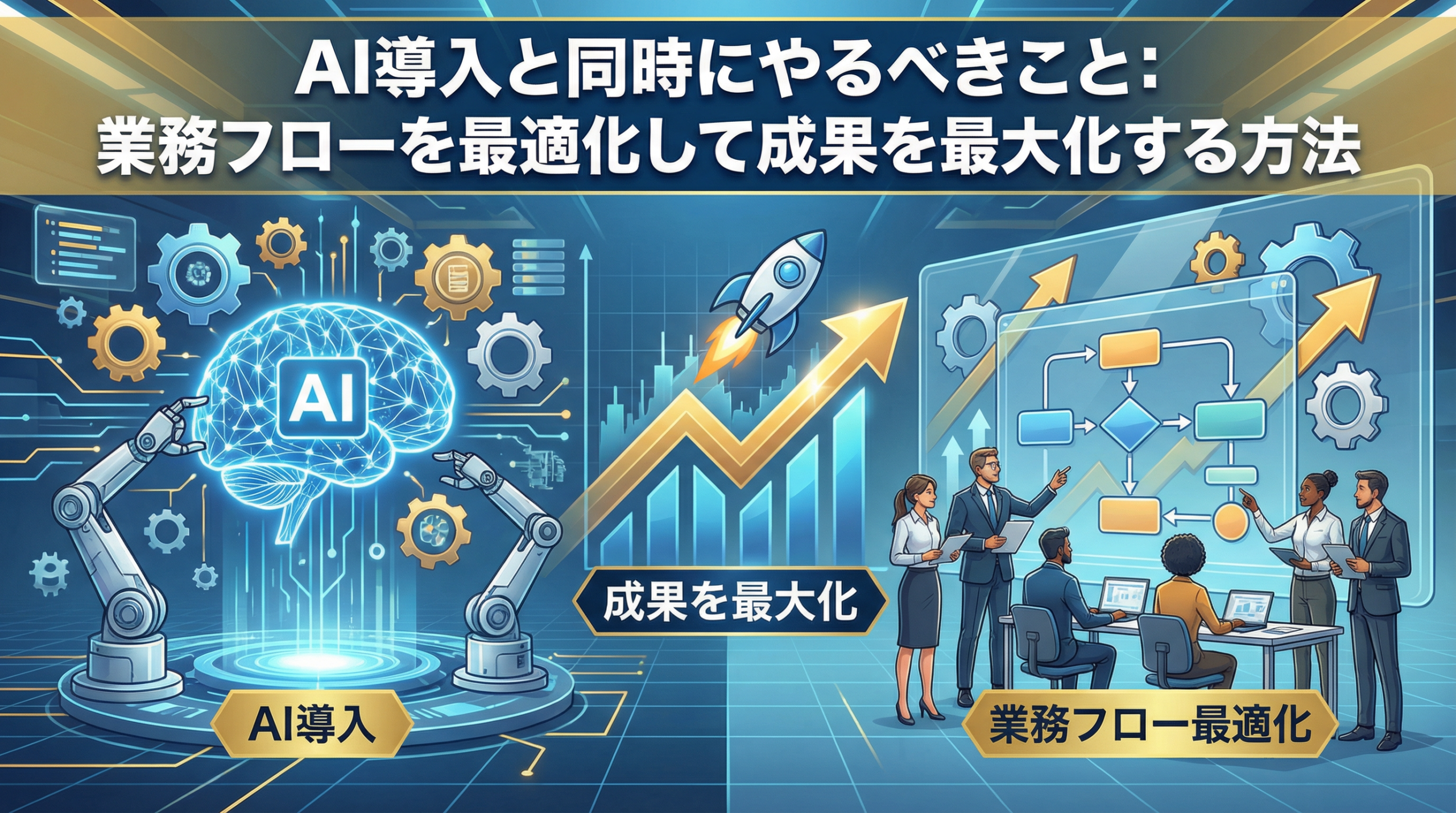 AI導入と同時にやるべきこと：業務フローを最適化して成果を最大化する方法