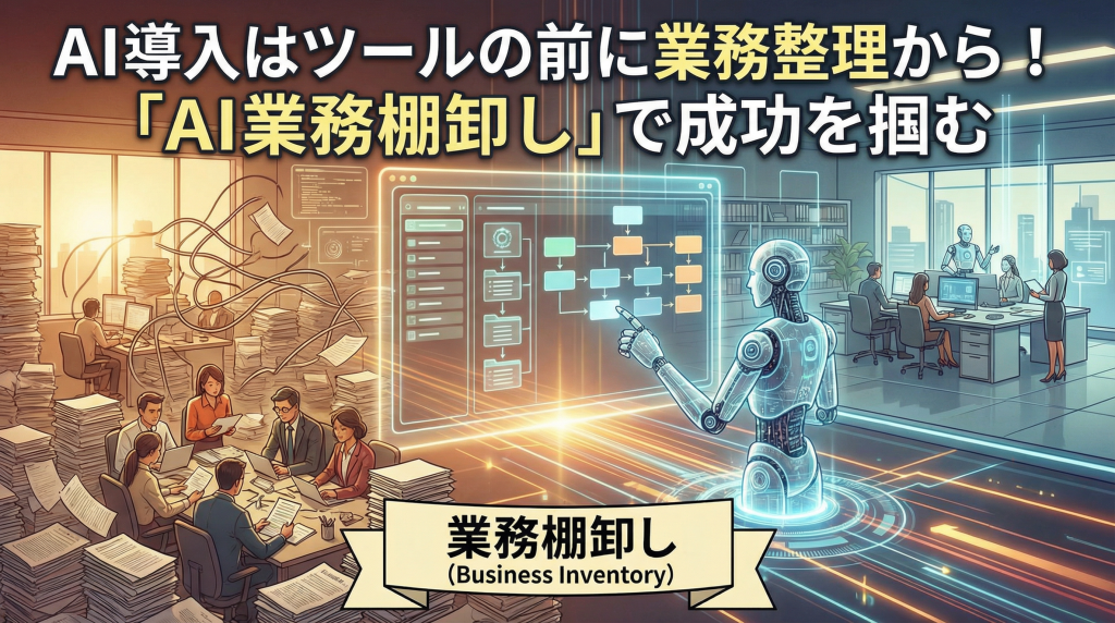 AI導入はツールの前に業務整理から！「AI業務棚卸し」で成功を掴む