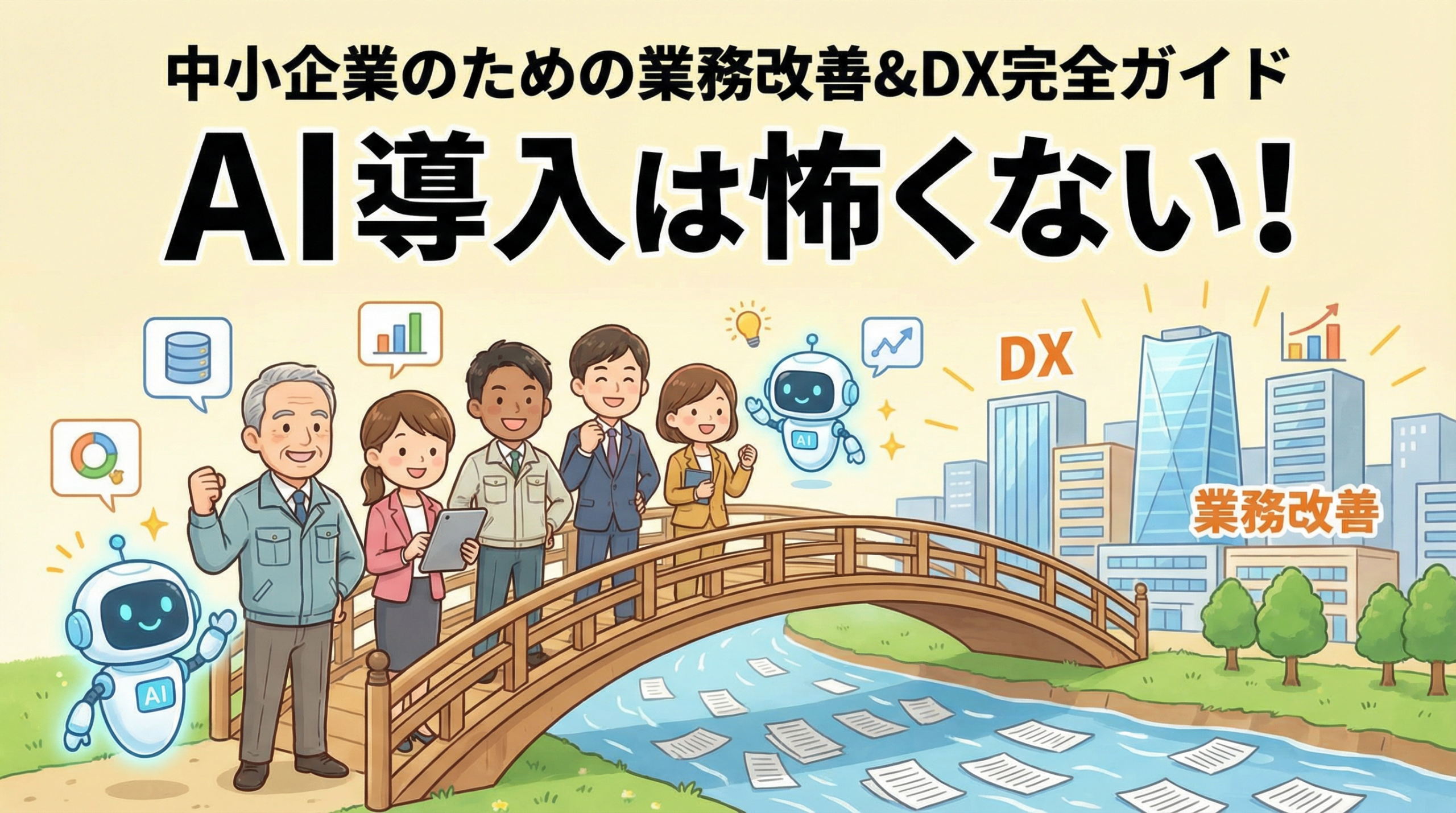 AI導入は怖くない！中小企業のための業務改善＆DX完全ガイド