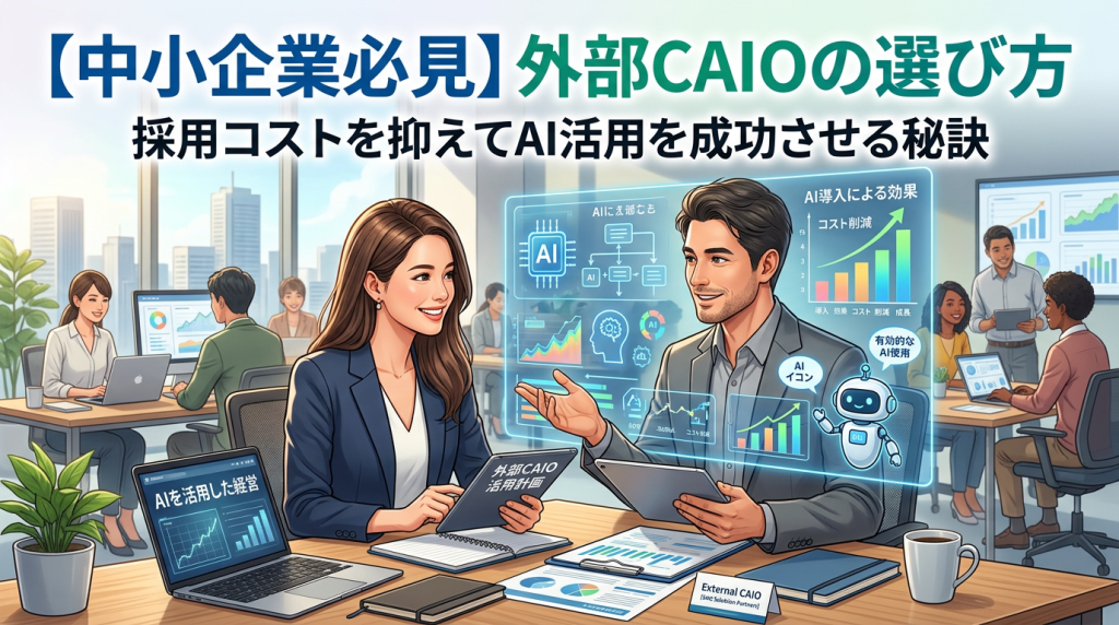 【中小企業必見】外部CAIOの選び方：採用コストを抑えてAI活用を成功させる秘訣
